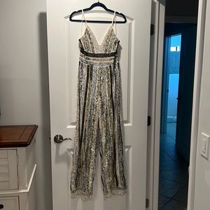 Lined sequin jumpsuit